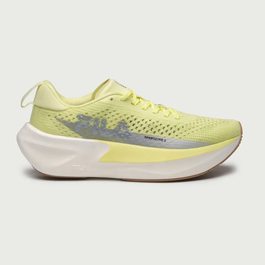 Tênis Fila Speedzone 2 Feminino verde limão em vista lateral