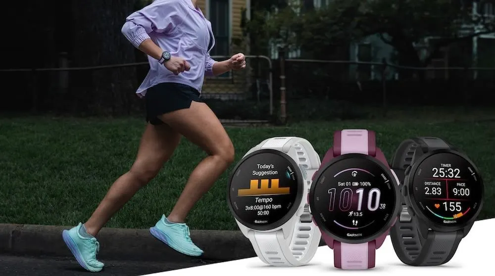 Garmin Forerunner 165 com tela AMOLED para corrida