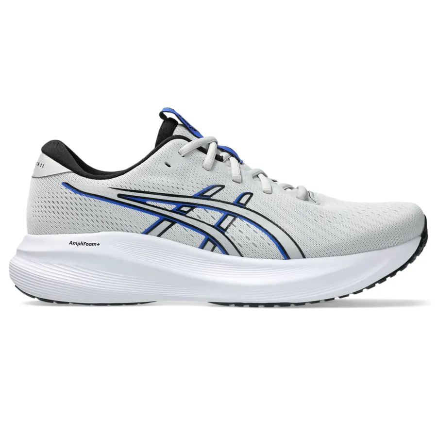 Tênis Asics Gel-Excite 11 cinza com detalhes azuis
