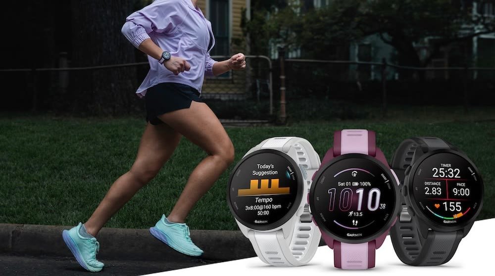Garmin Forerunner 165 com tela AMOLED para corrida