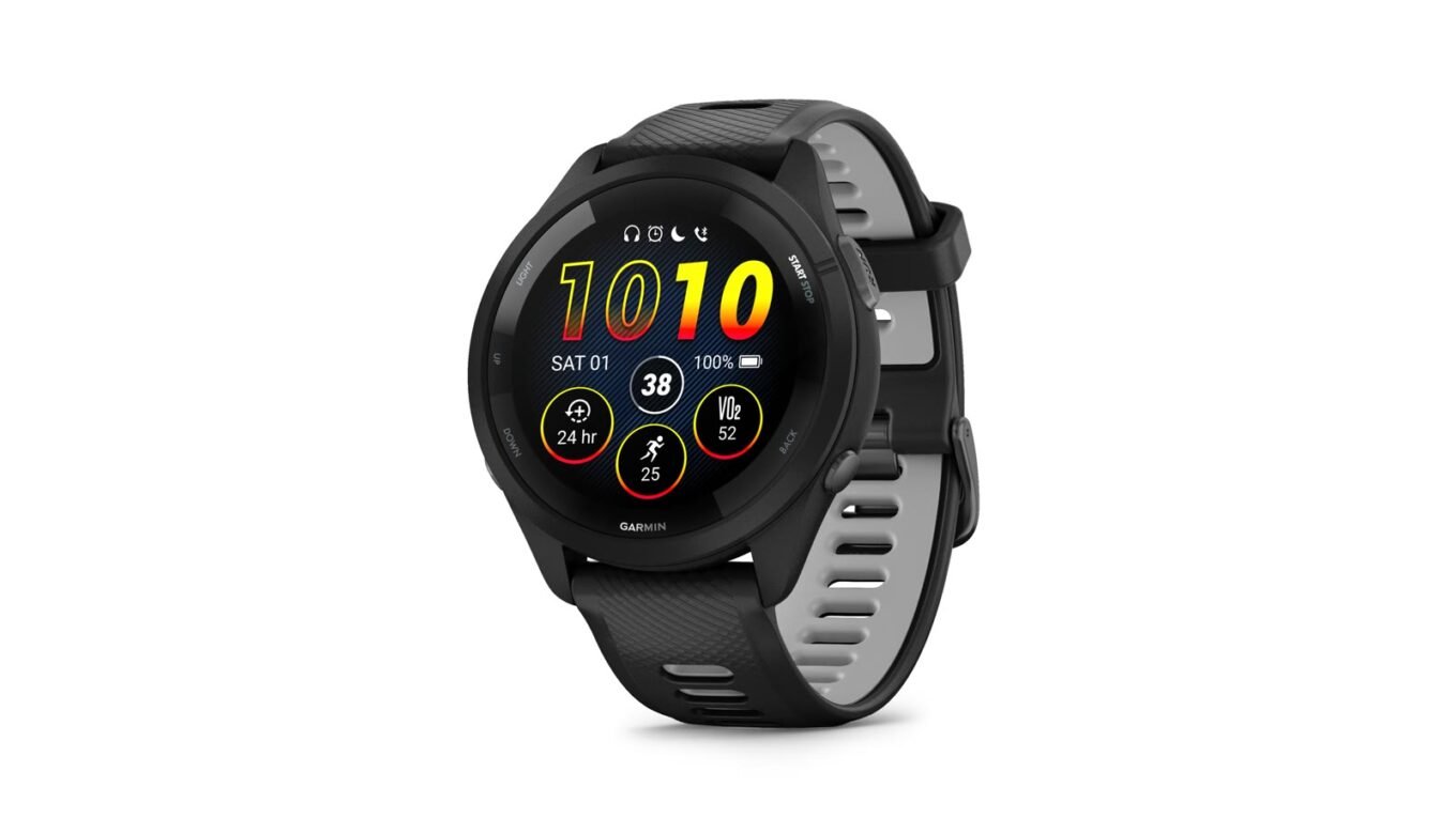 Garmin Forerunner 265 com tela AMOLED para corrida